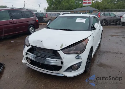 2016 Hyundai Veloster Turbo из США, поврежденный, VIN KMHTC6AE5GU297945